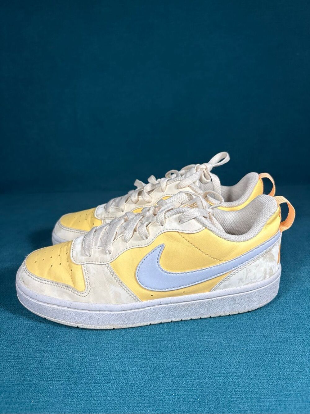 Nike Court Borough Low Recraft GS Sundial Yellow Womens 7.5 / 6Y Shoes DV5456-10